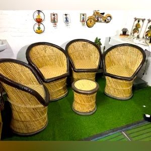 WOODEN HANDCRAFTED BAMBOO CHAIRS